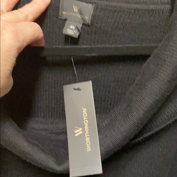 Black Coke Neck Sweater, XL - Picture 2 of 2